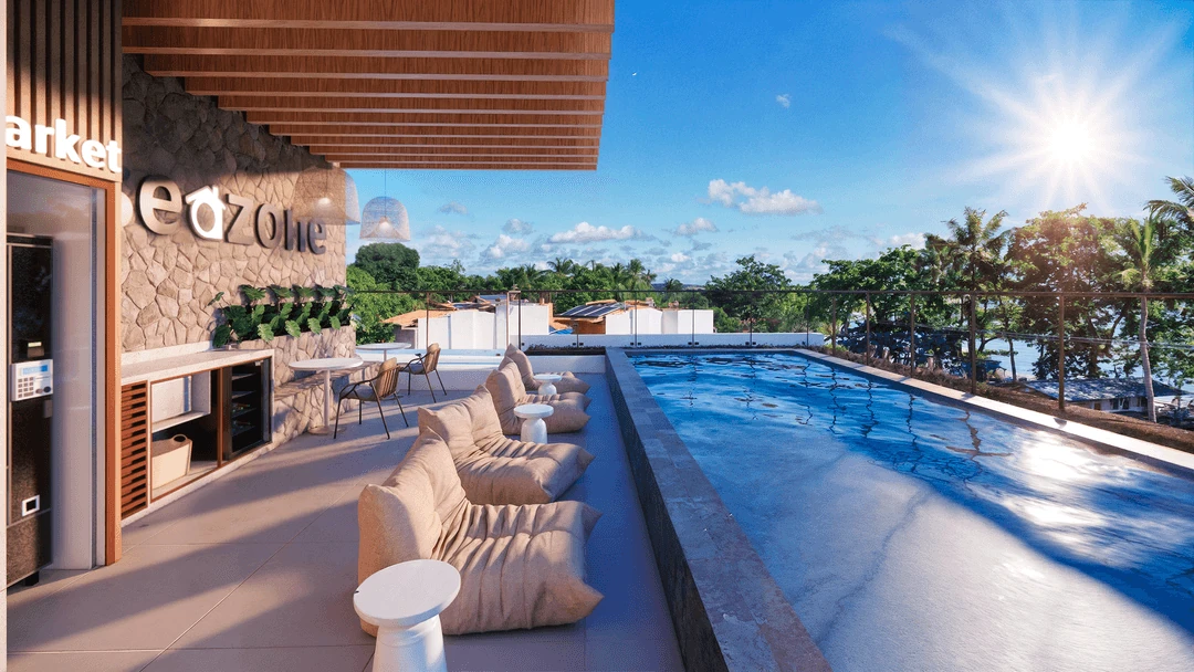 Ambiente do rooftop do Itacare Spot